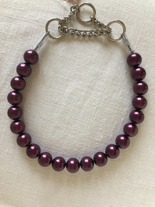 Maroon - Single Strand Jumbo Pearls